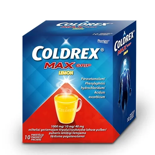 Coldrex MaxGrip Lemon milteliai geriamam tirpalui N10 -  