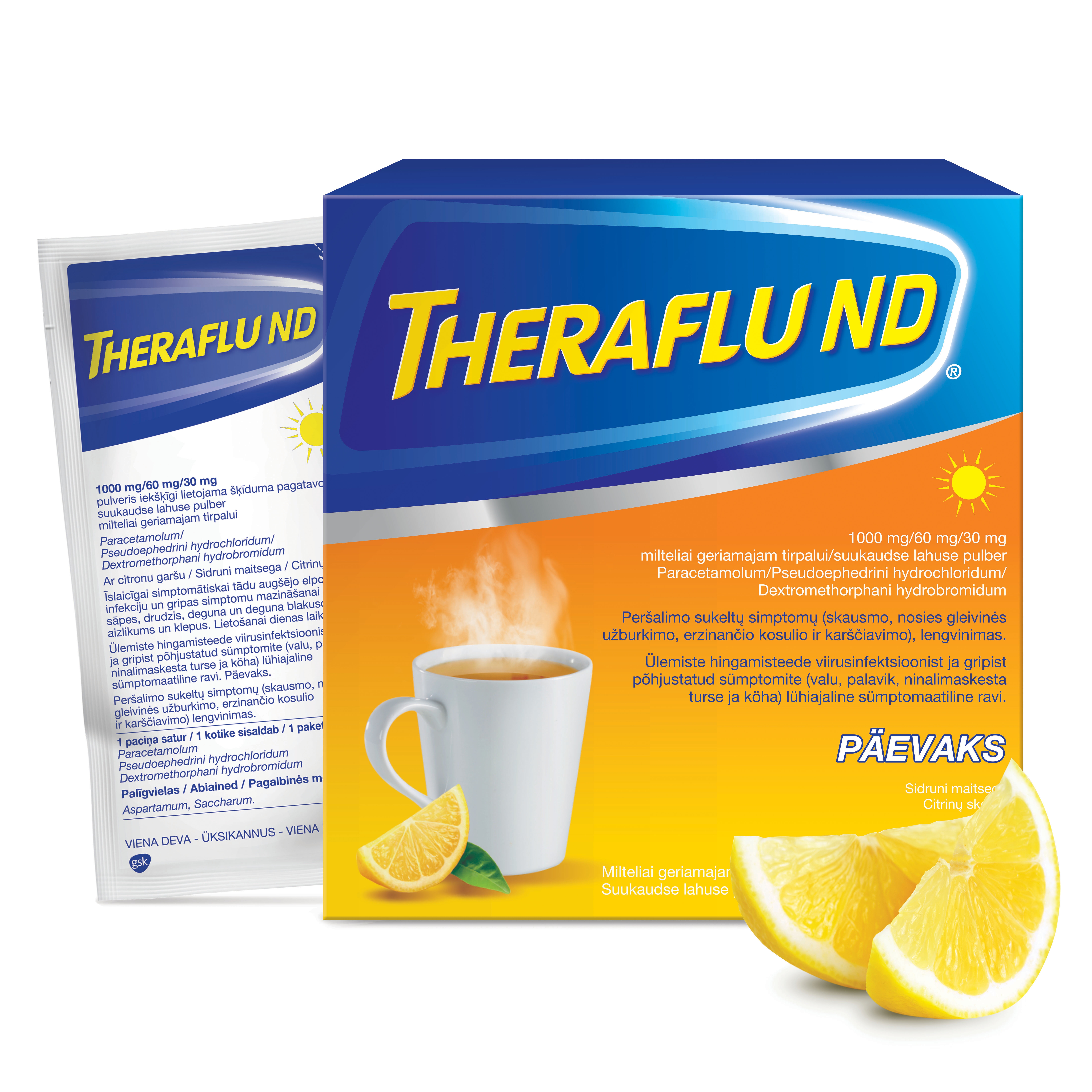 Theraflu ND milteliai geriamajam tirpalui N10 -  