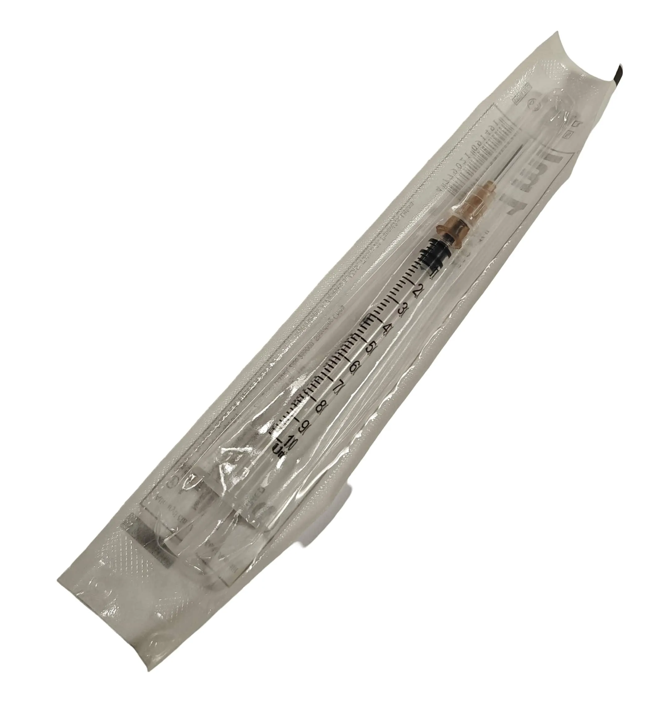 Vienkartinis 3 dalių insulininis švirkštas 1ml, ZIBO, N100 -  