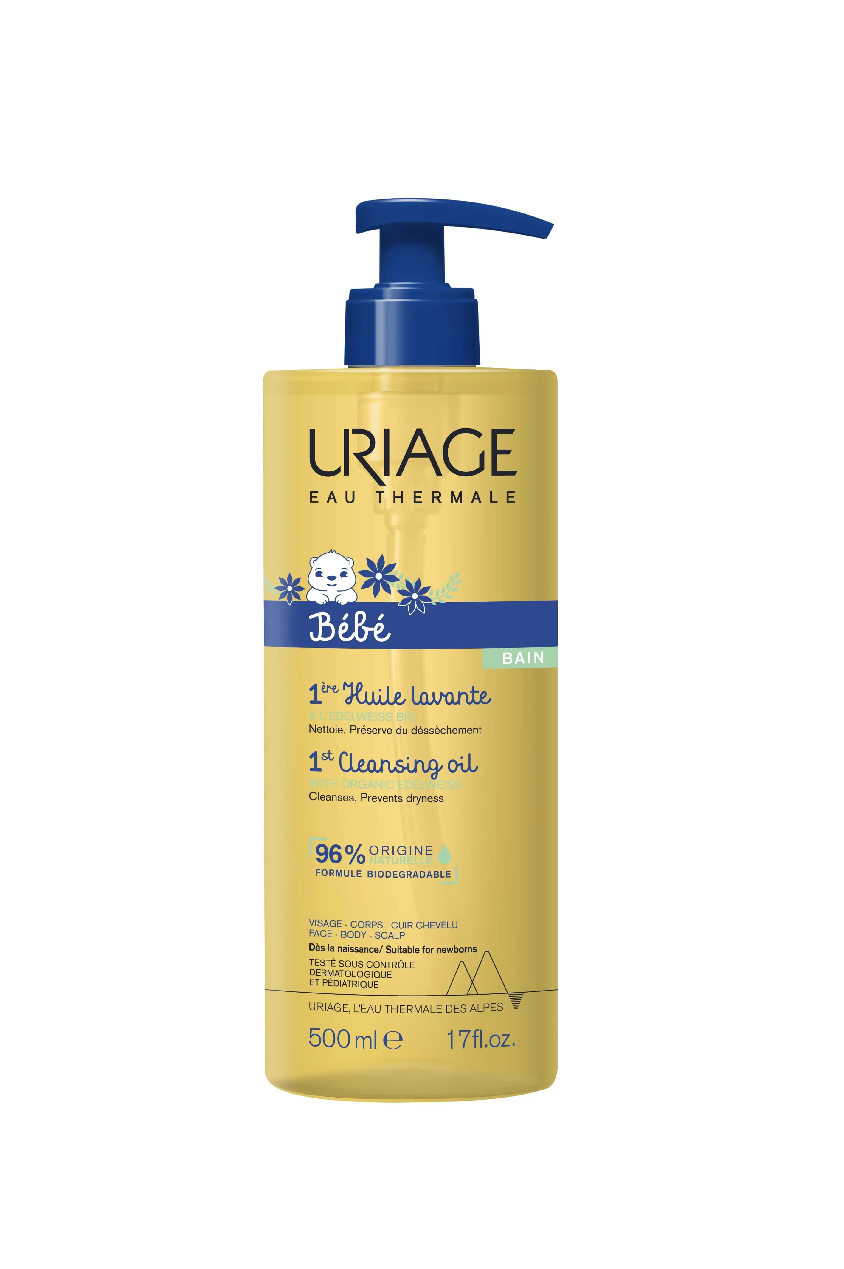 URIAGE prausiklis BABY 1ERE HUILE, 500ml -  