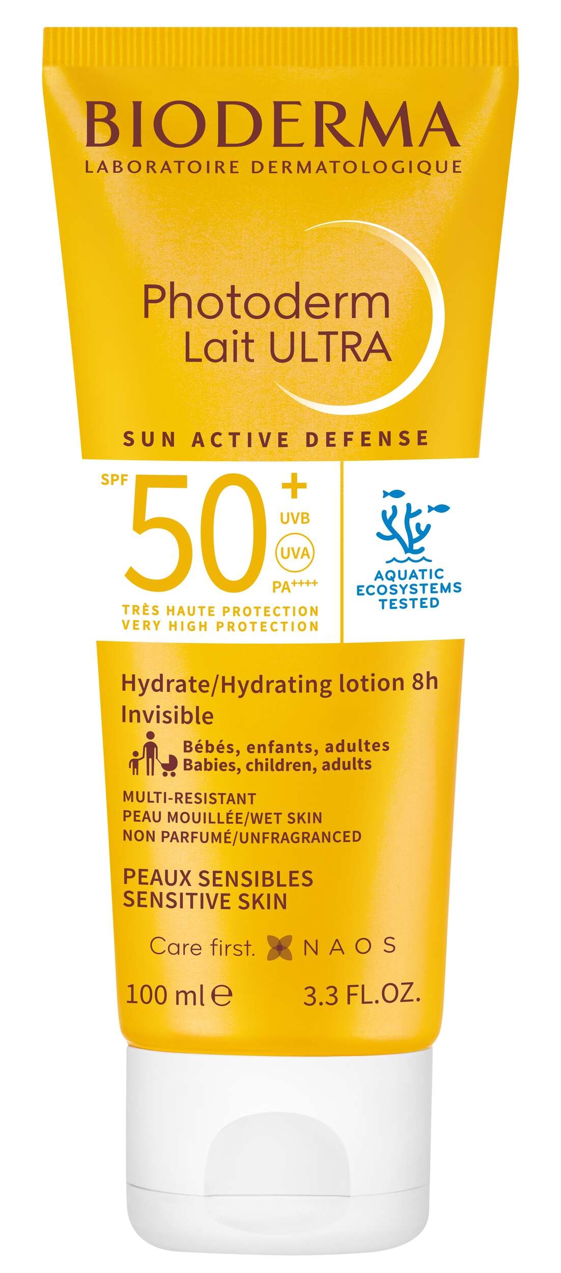 BIODERMA apsauginis losjonas nuo saulės, PHOTODERM LAIT ULTRA SPF50+ -  