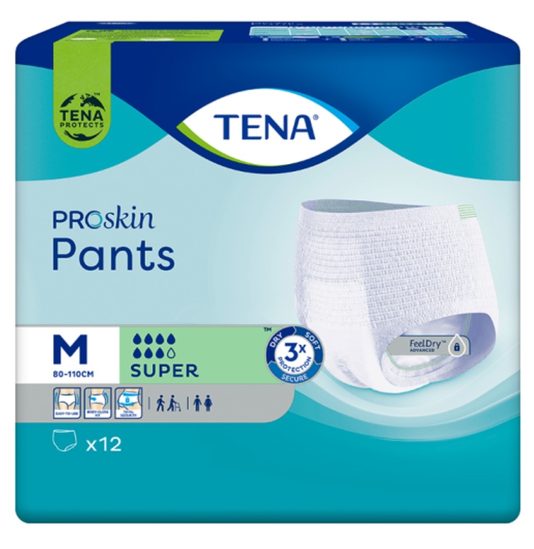TENA sauskelnės kelnaitės PANTS SUPER, M dydis, N12 -  