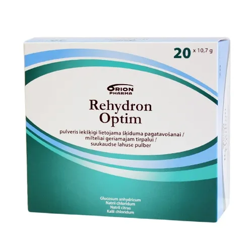 Rehydron Optim milteliai geriamam tirpalui 10.7g N20 -  