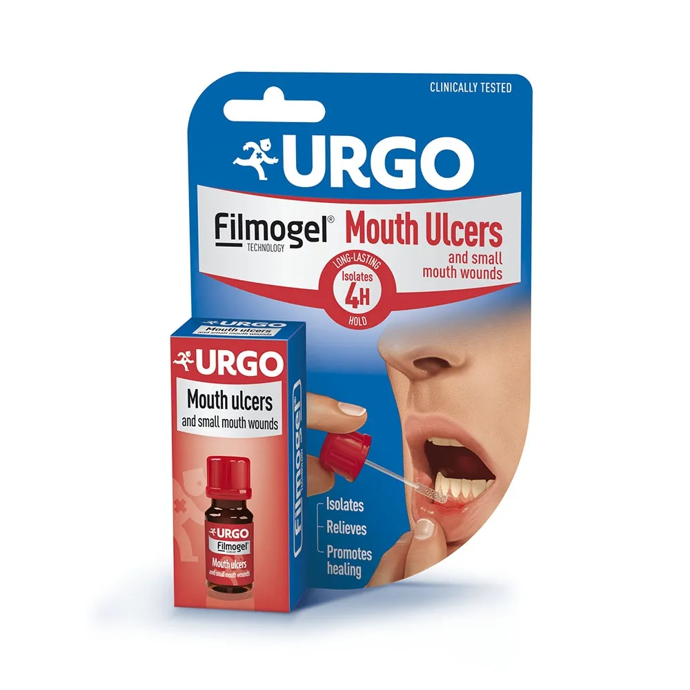 URGO burnos žaizdoms FILMOGEL® MOUTH ULCERS, 6ml -  
