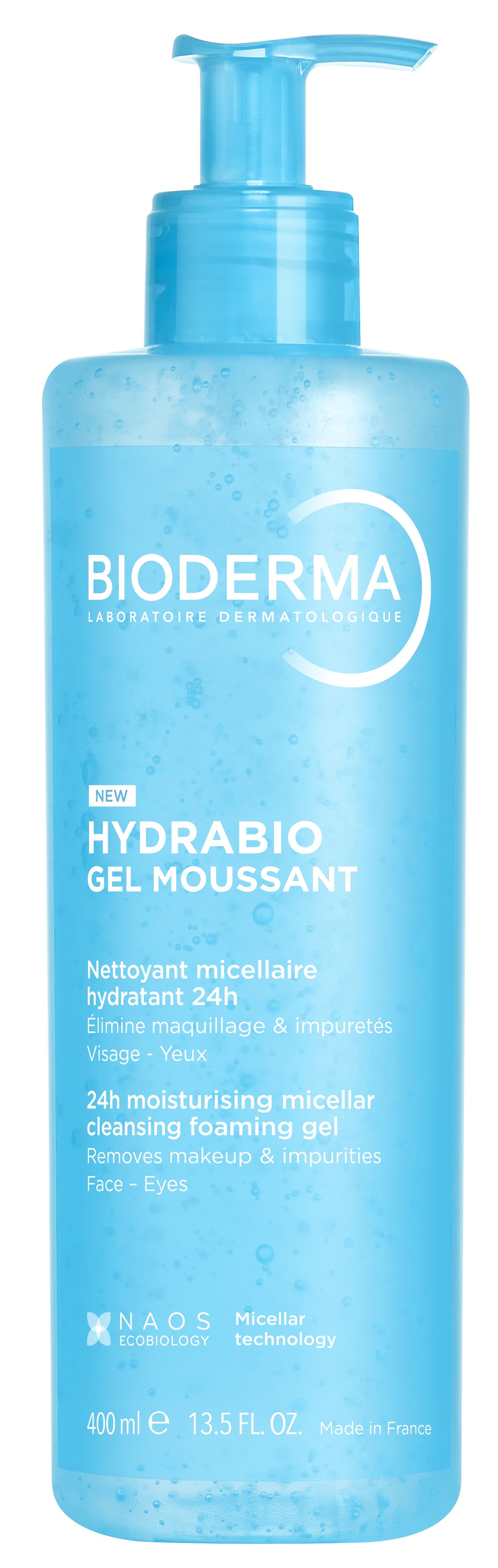 BIODERMA drėkinantis  gelinis prausiklis HYDRABIO GEL MOUSSANT 400 ml -  