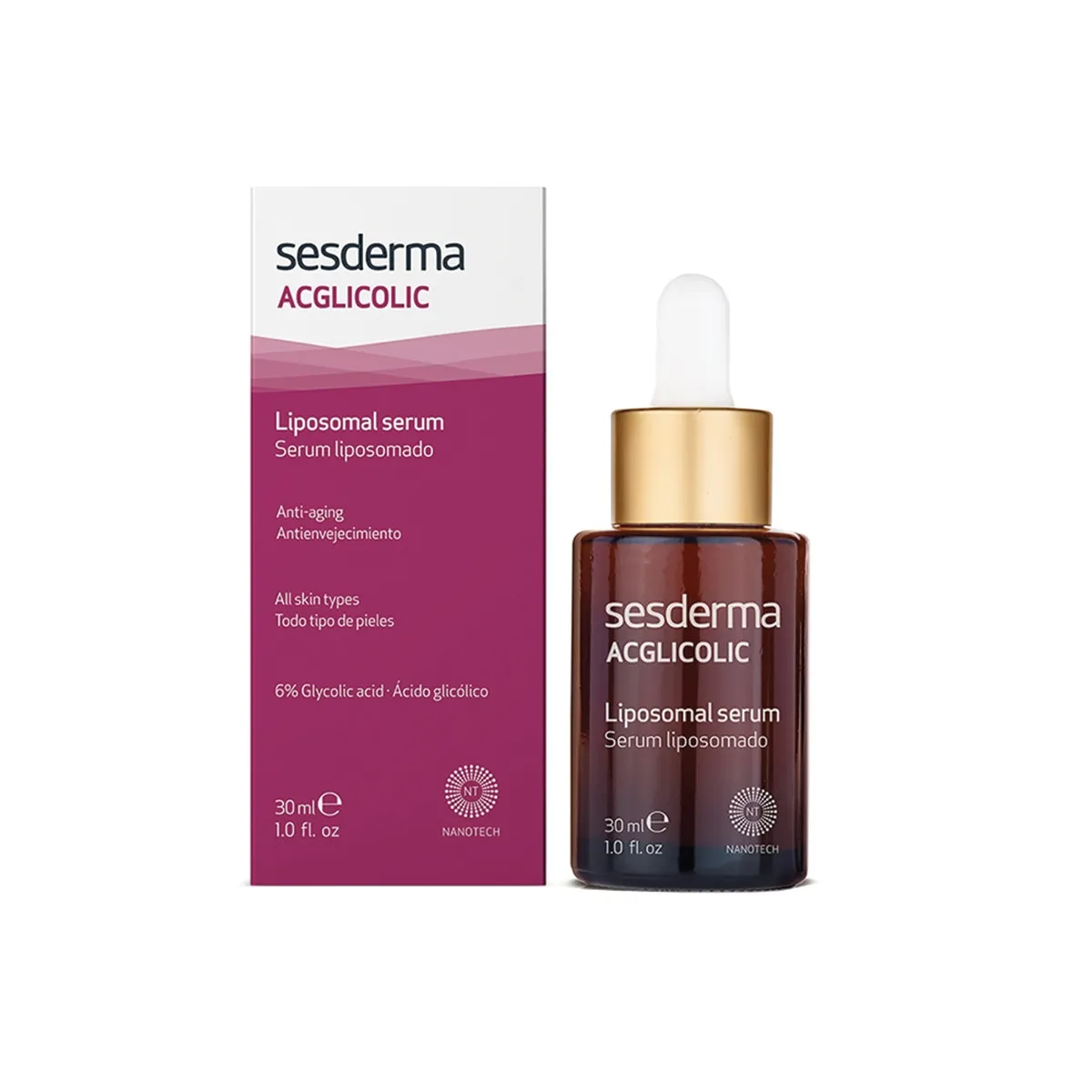SESDERMA liposominis serumas ACGLICOLIC, 30ml -  