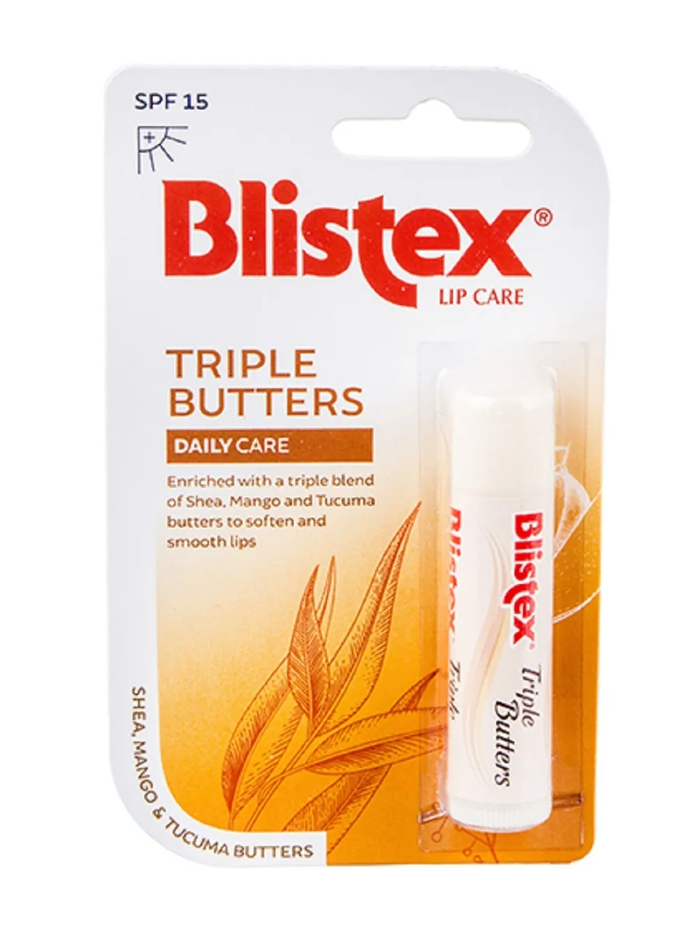BLISTEX lūpų balzamas TRIPLE BUTTERS SPF15, 4.25g -  
