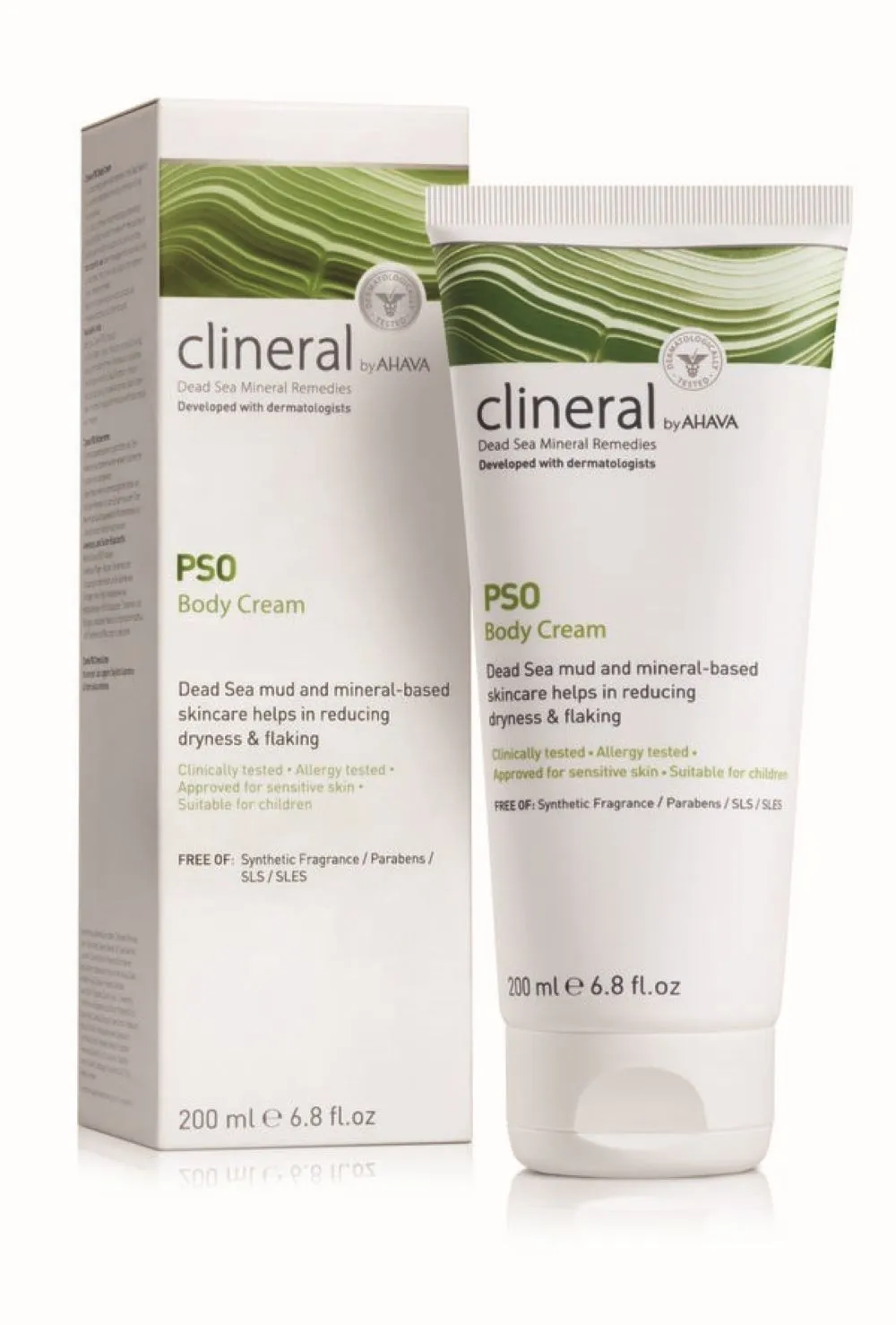 CLINERAL BY AHAVA kūno kremas PSO, 200ml -  