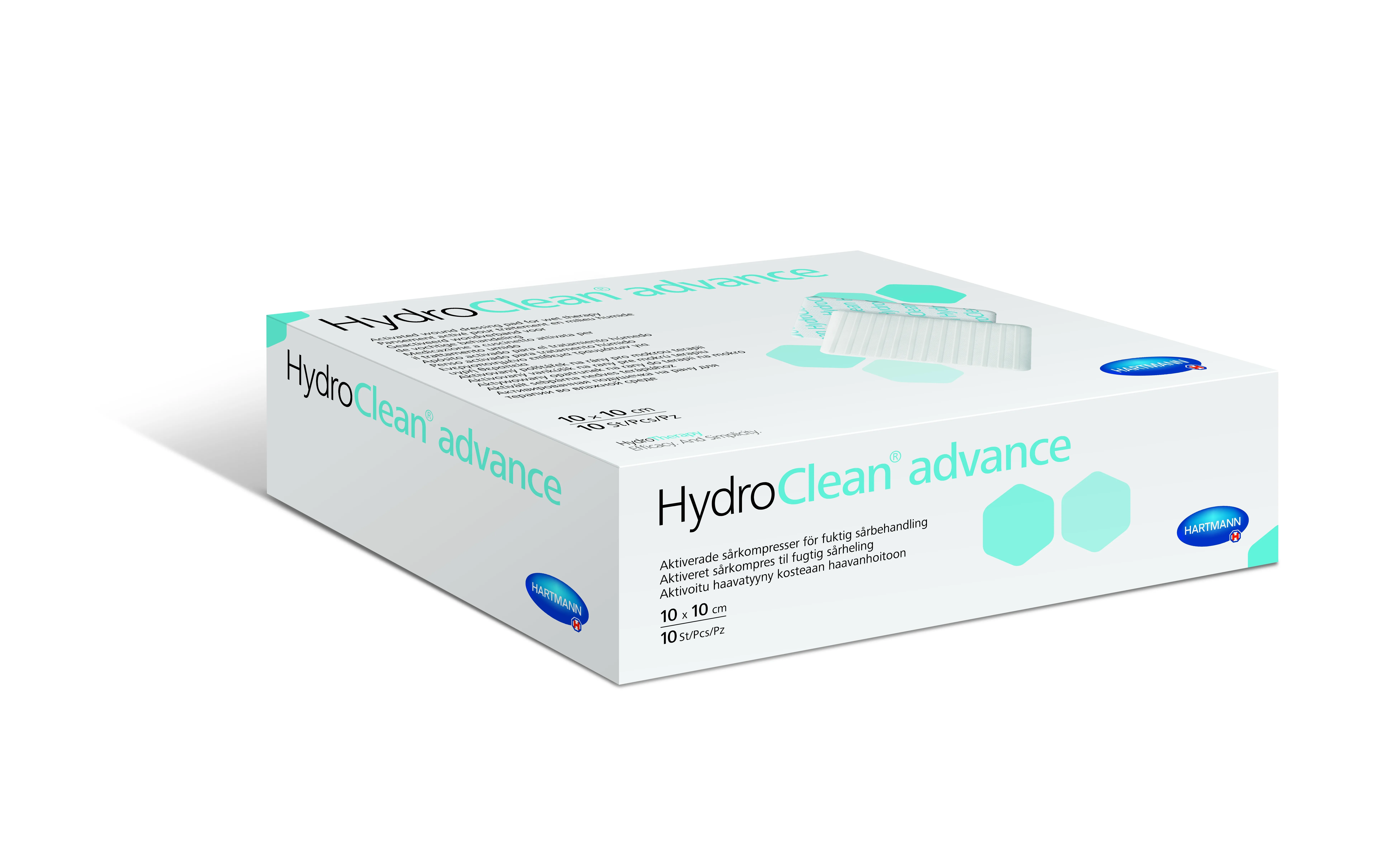 HYDROCLEAN ADVANCE tvarstis su Ringerio tirpalu 10x10cm, 10 vnt. -  