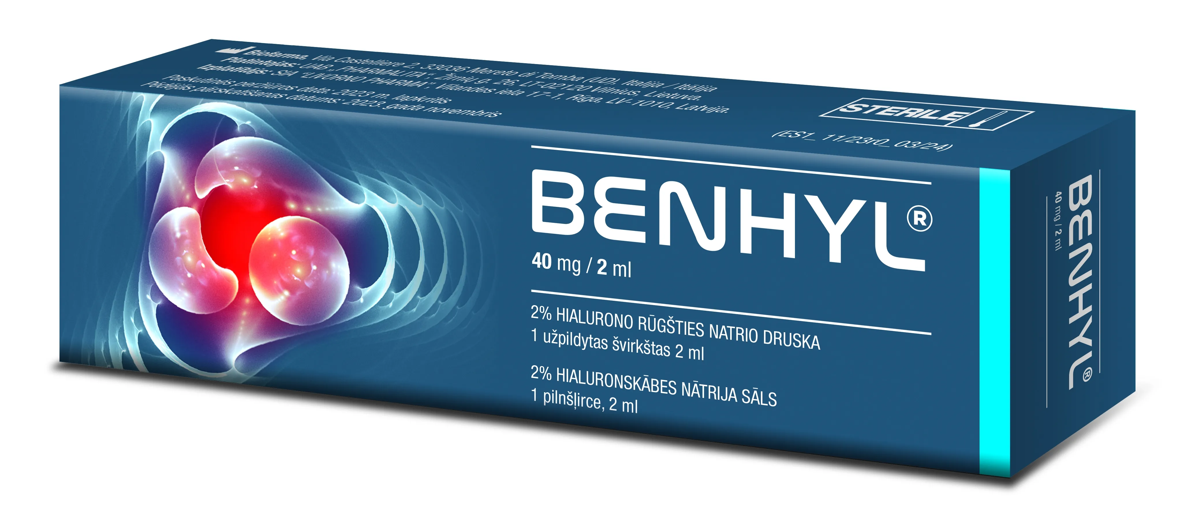 BENHYL 20mg/ml injekcinis tirpalas -  2
