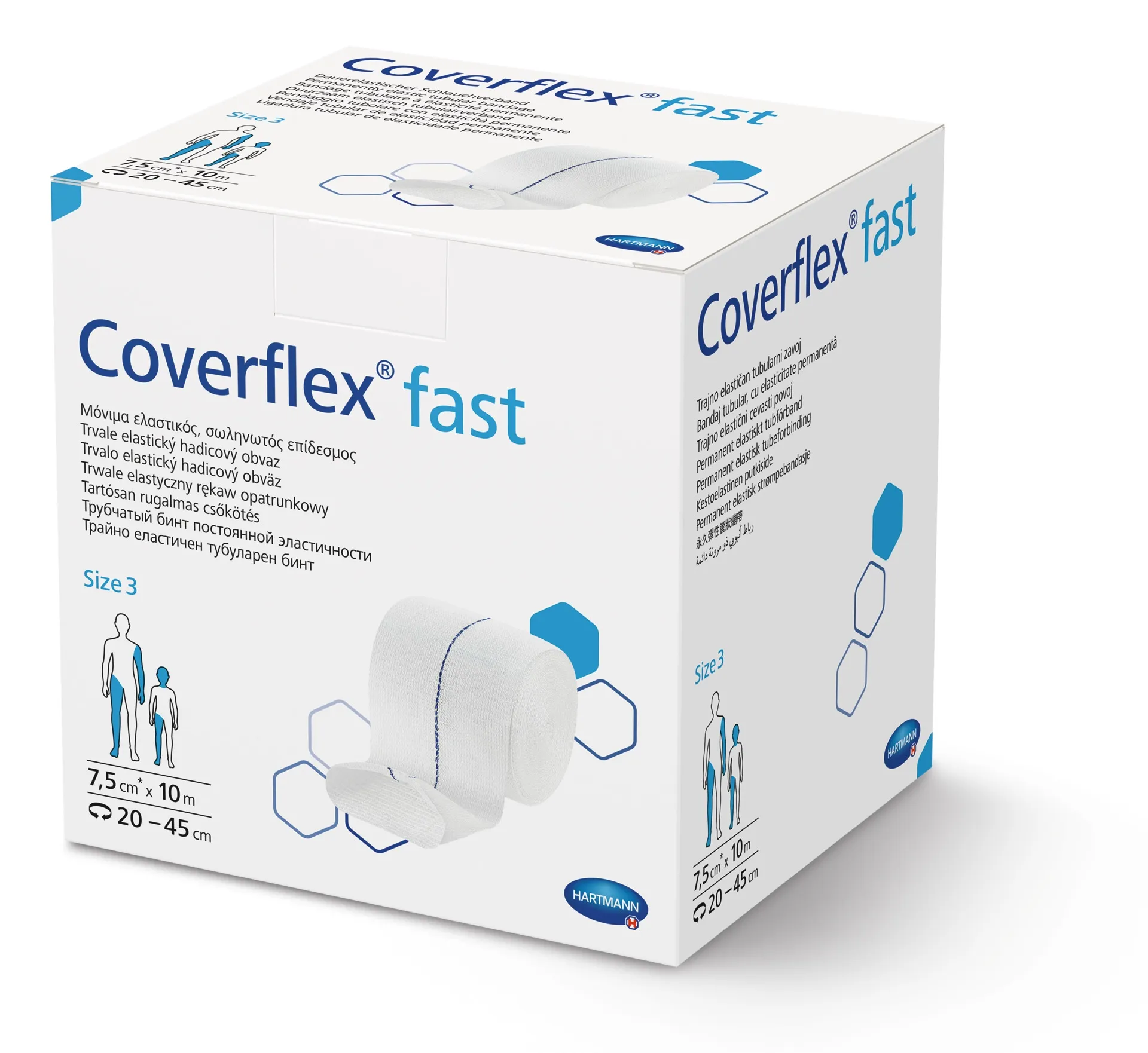 Coverflex® Fast tubuliarinis tvarstis 7,5 cm x 10 m, 3 dydis, 1 vnt. -  
