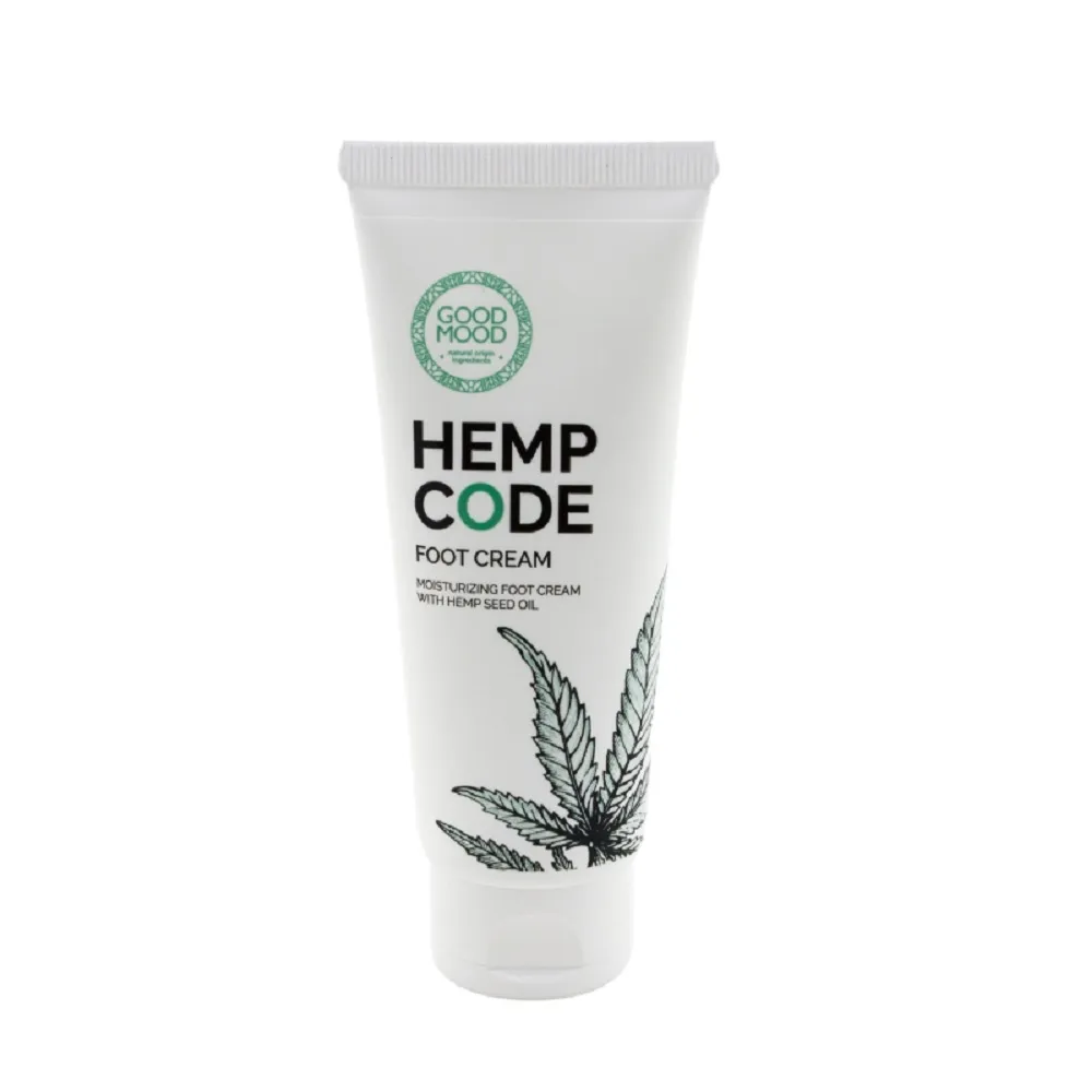 GOOD MOOD drėkinantis kremas kojoms su kanapių aliejumi HEMP CODE 75ml -  