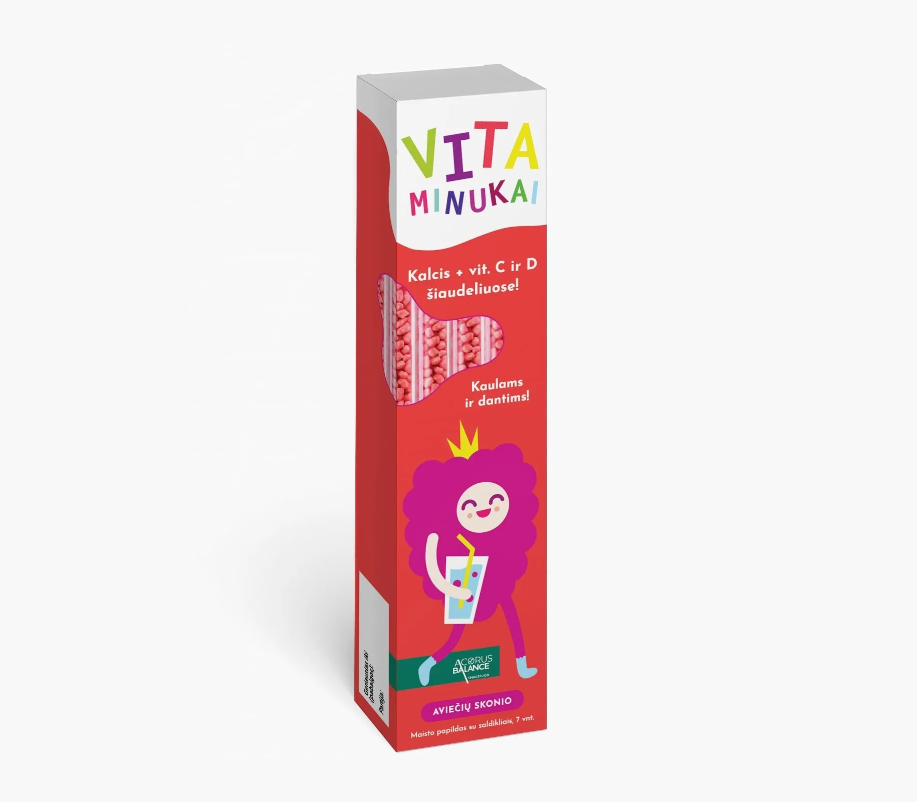ACORUS BALANCE VITAMINUKAI KALCIS + VITAMINAI C ir D, N7 -  