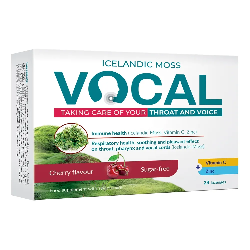 VOCAL vyšnių skonio, 24 pastilės -  