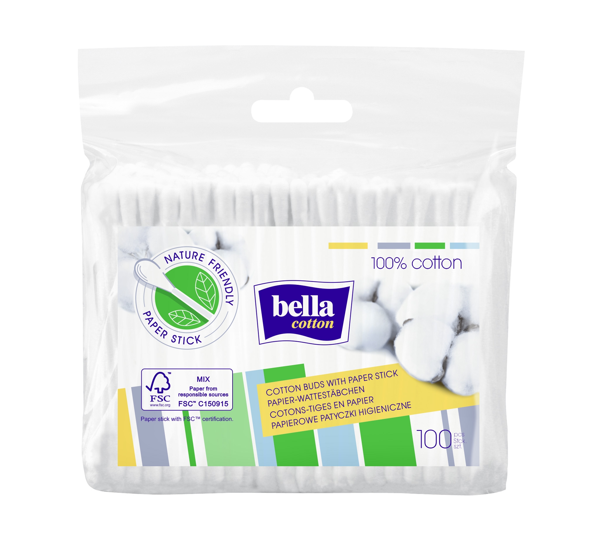 BELLA Cotton vatos pagaliukai, N100 -  