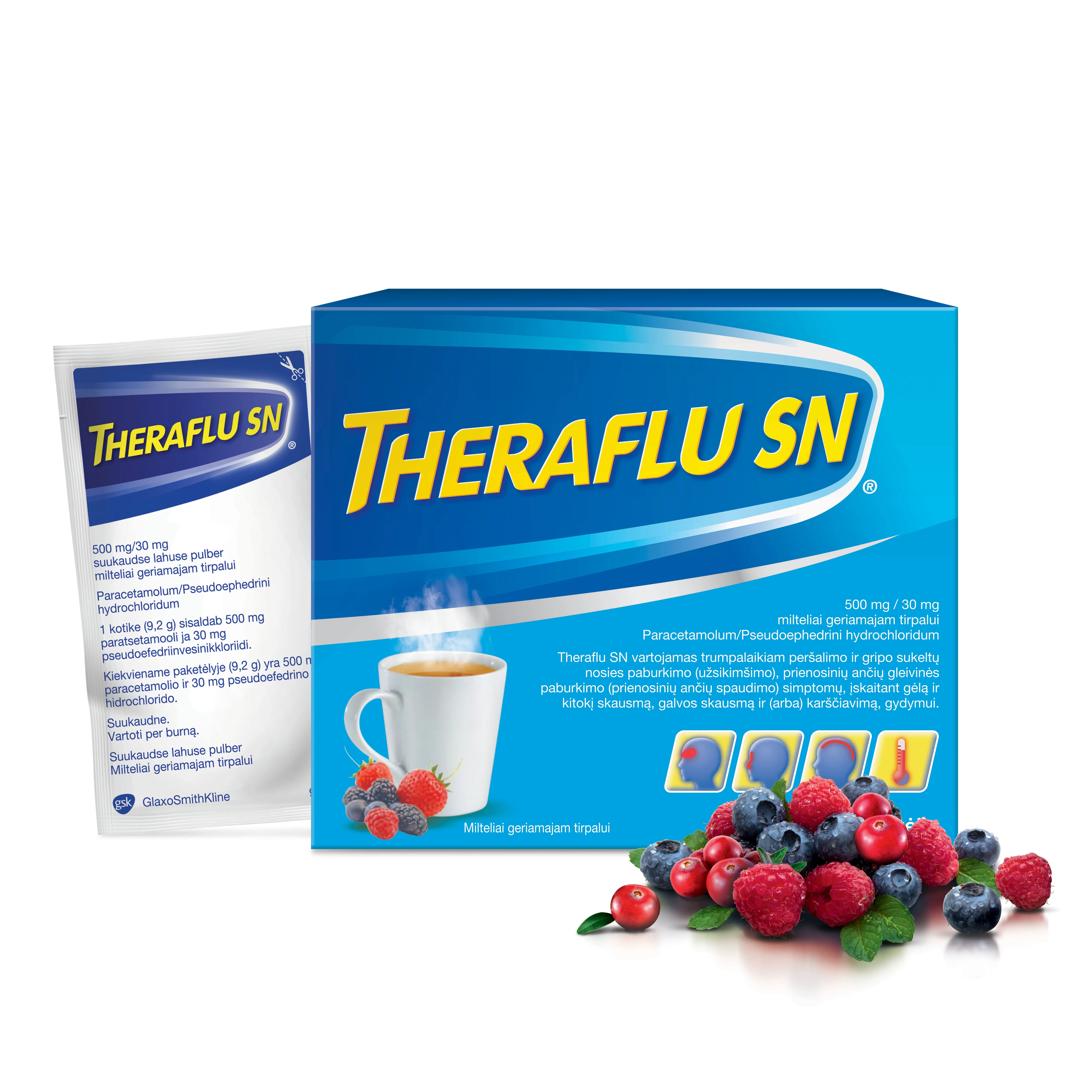 Theraflu SN milteliai geriamam tirpalui N10 -  
