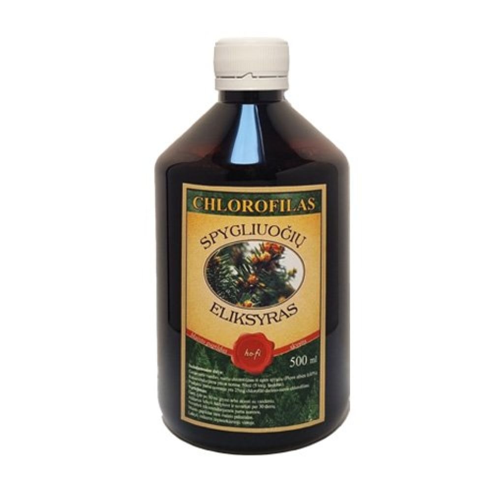 SPYGLIUOČIŲ ELIKSYRAS (chlorofilai), 500ml -  