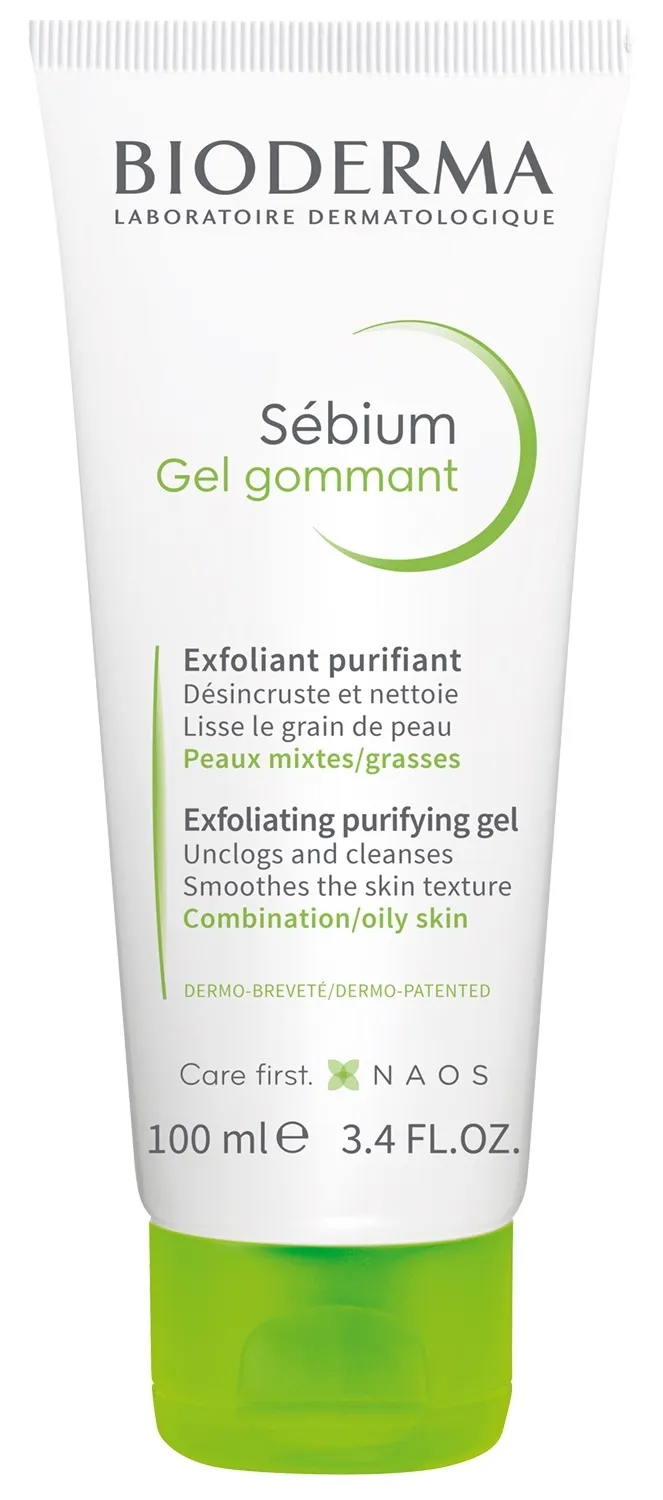 BIODERMA veido odos šveitiklis riebiai odai  SEBIUM GEL GOMMANT, 100 m -  