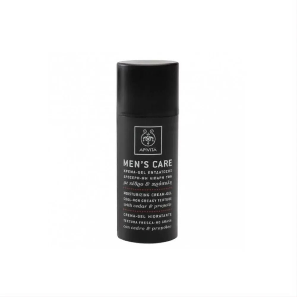 APIVITA drėkinamasis veido kremas-gelis MEN'S CARE, 50ml -  