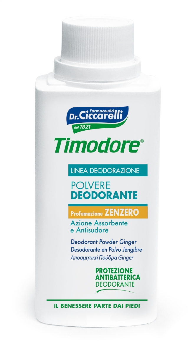 CICCARELLI dezodoruojantys milteliai su imbieru TIMODORE, 75g -  