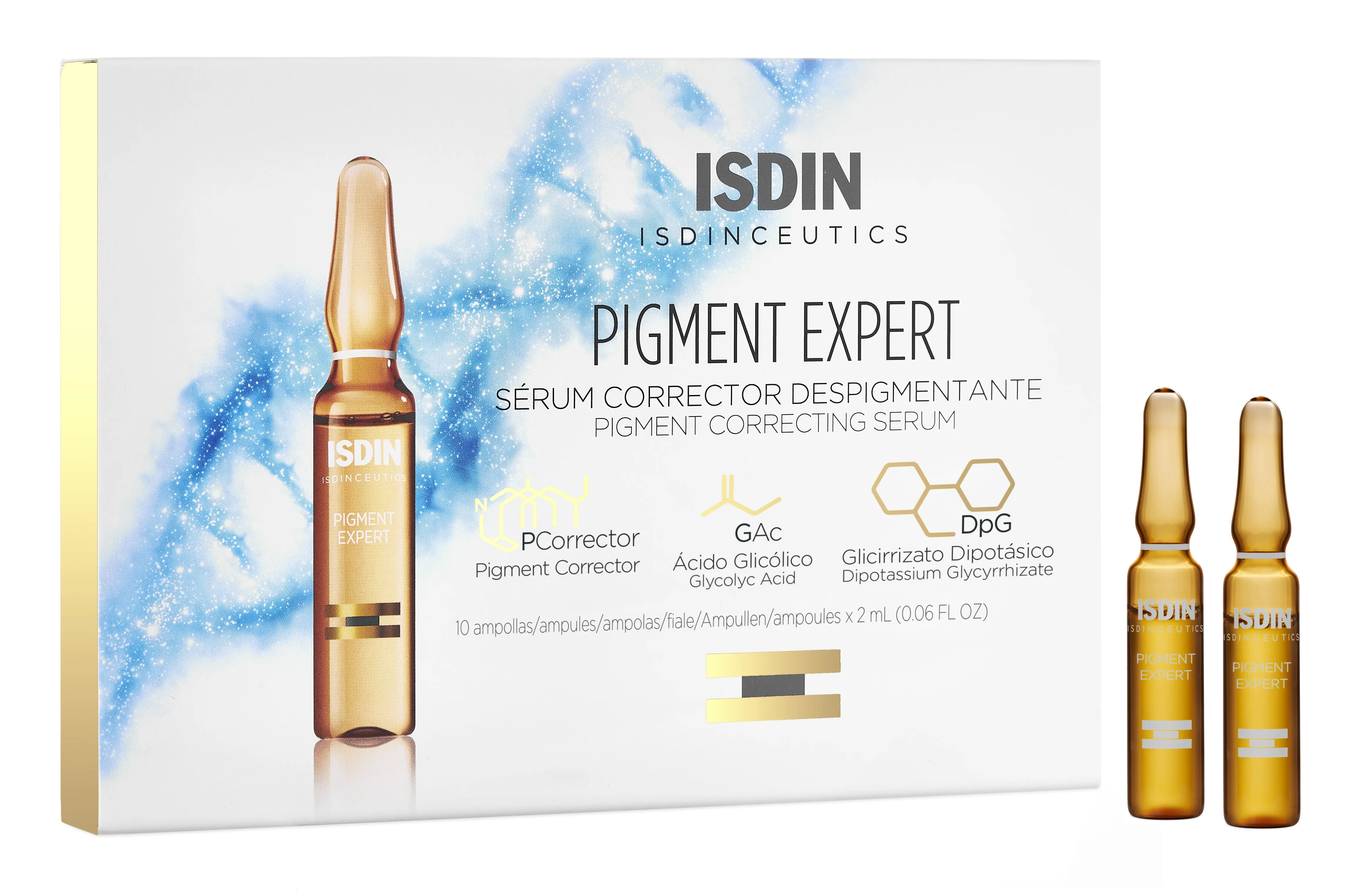 ISDIN pigmentines dėmes šviesinančios ampulės PIGMENT EXPERT, N10 -  