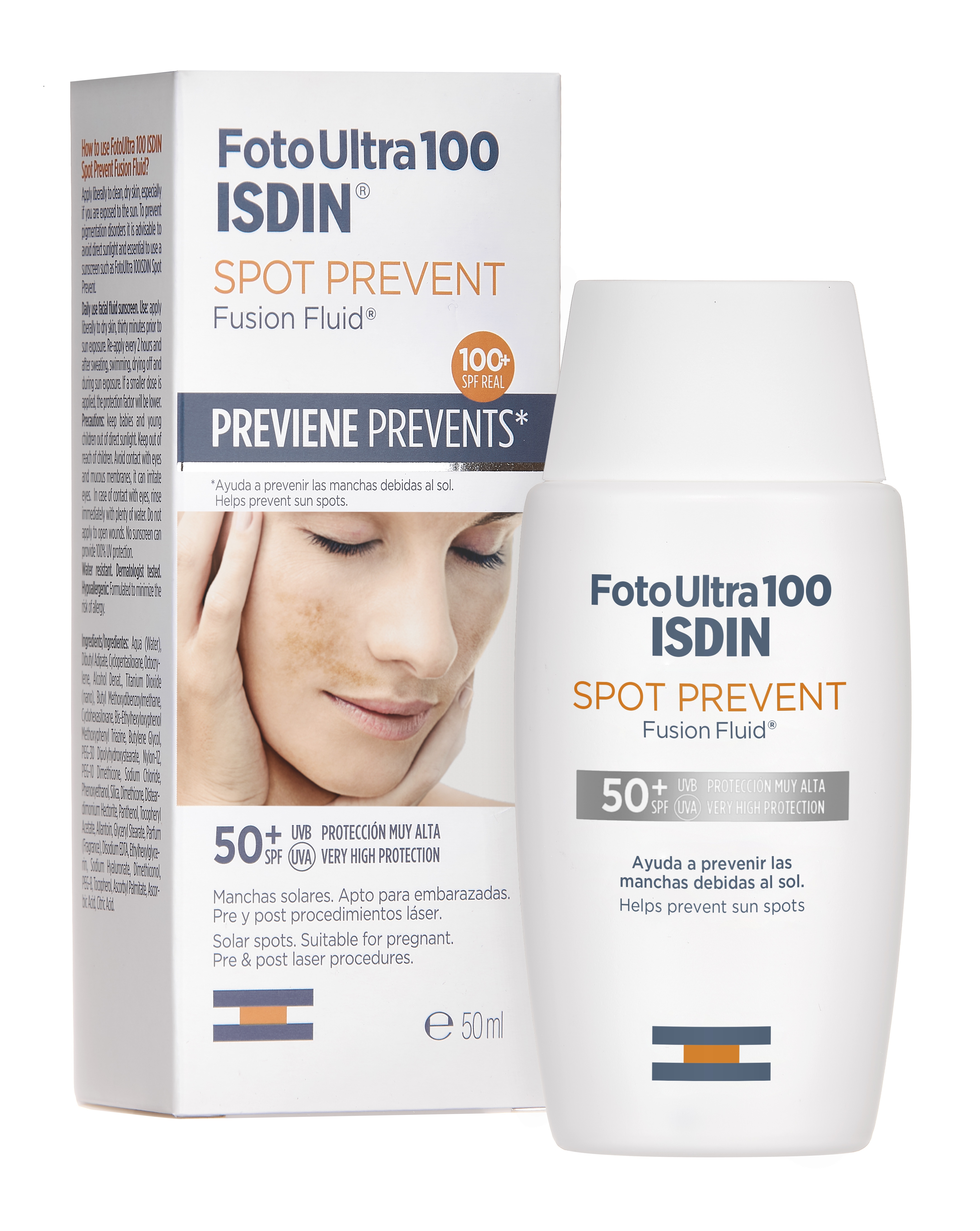 ISDIN FOTOULTRA 100 apsauginė emulsija veidui nuo pigmentinių dėmių 50 -  