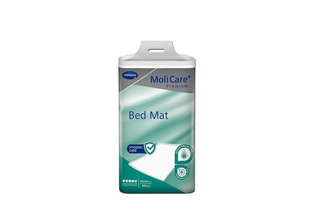 MOLICARE PREMIUM Bed Mat 5 lašai 60x60cm, 30 vnt. -  