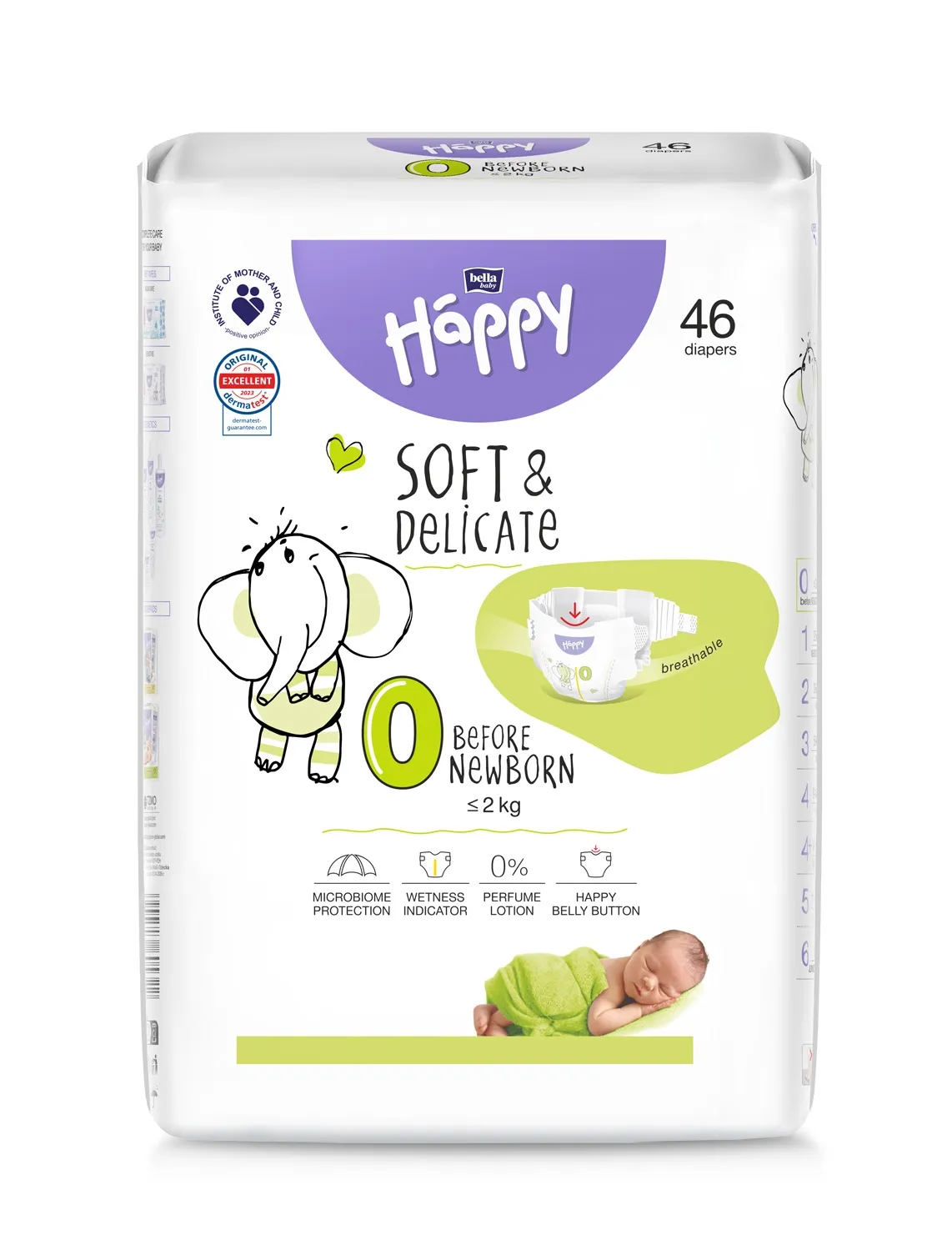 HAPPY sausk.vaik. Before Newborn N46,< 2 kg  -  
