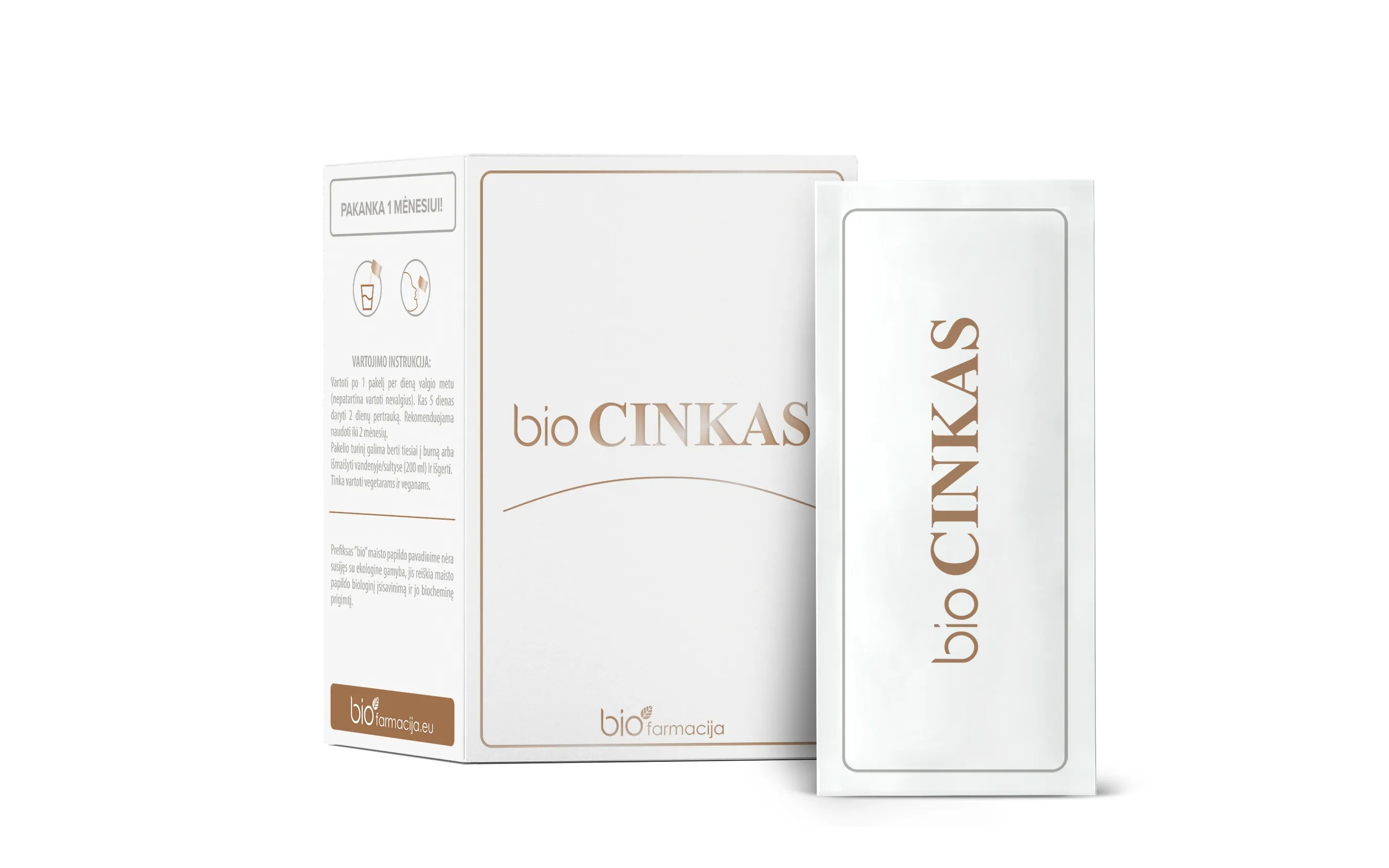 BIOCINKAS, 30 mg, milteliai, geriamajam tirpalui ruošti, N20 -  