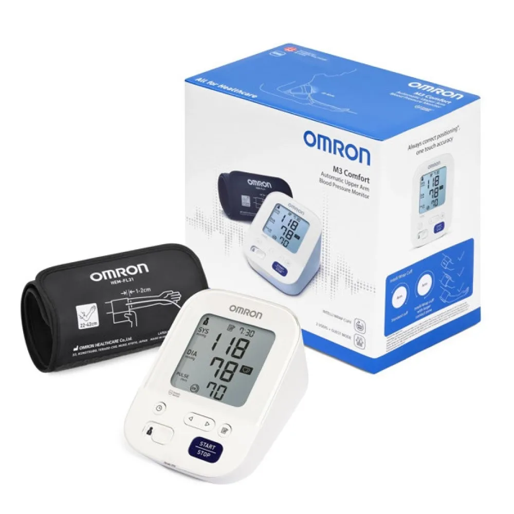 OMRON kraujospūdžio matuoklis M3 COMFORT, N1 -  