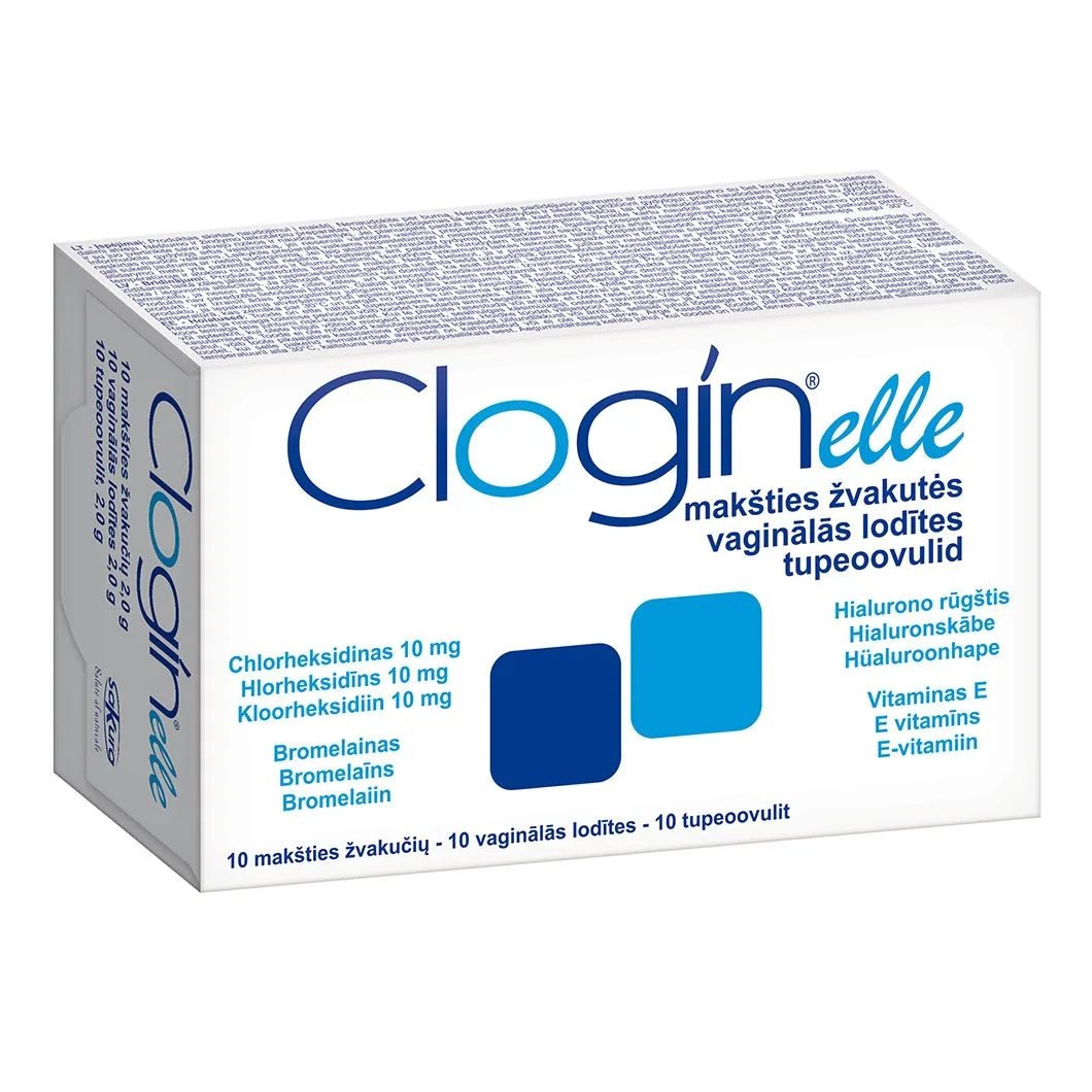 CLOGIN ELLE, ovulės nuo makšties infekcijos, N10 -  