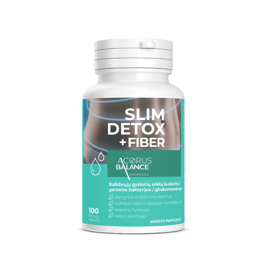 ACORUS BALANCE skaidulos svorio kontrolei SLIM DETOX FIBER -  