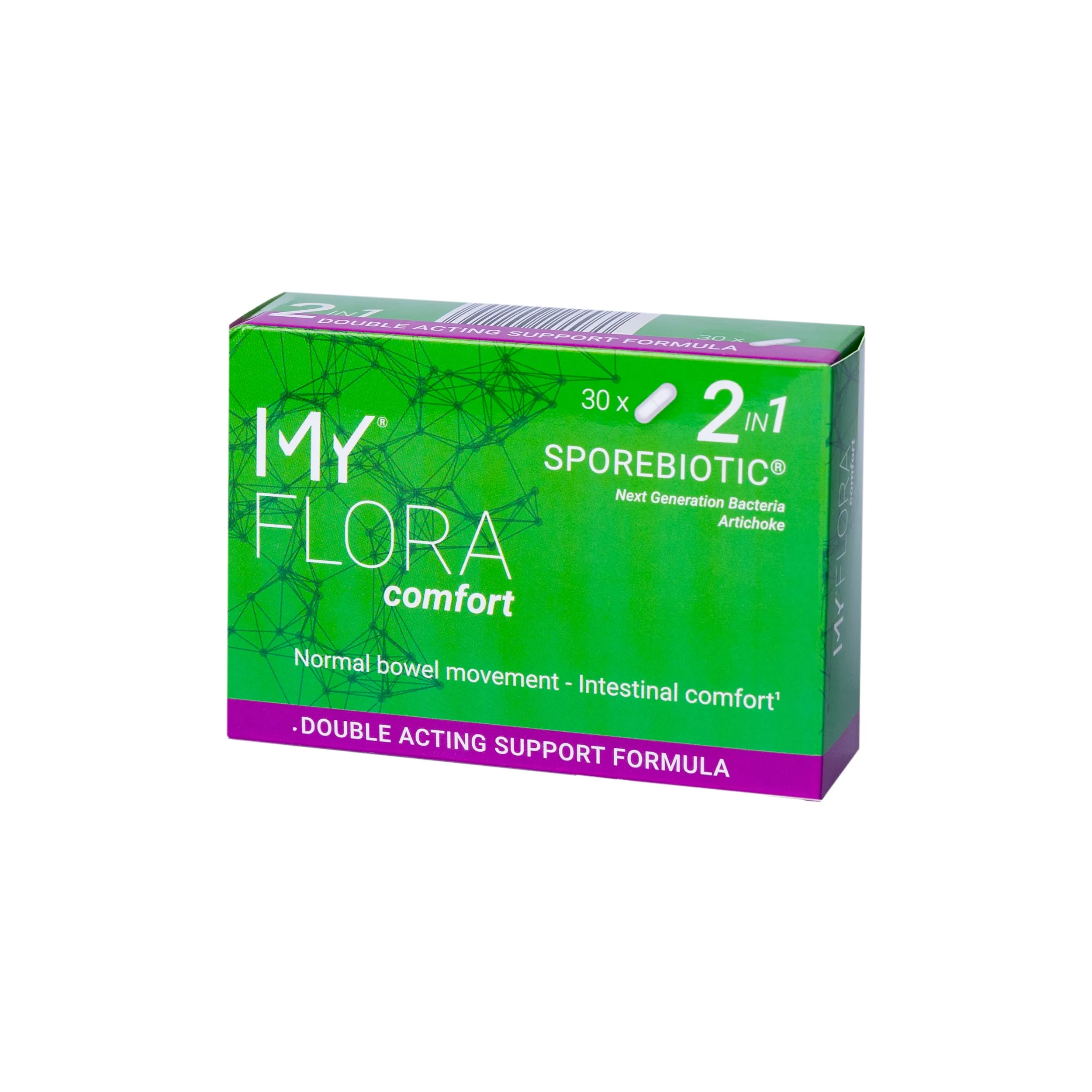 Gerosios bakterijos MY FLORA COMFORT Sporebiotic®, 30 kaps. -  