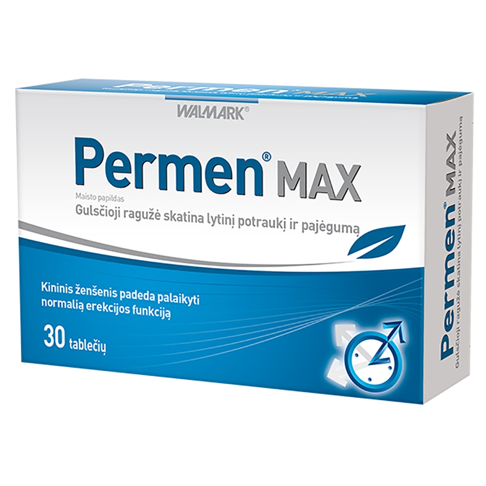 Permen max (erekcijai ir lytiniam pajėgumui) 30 tablečių -  
