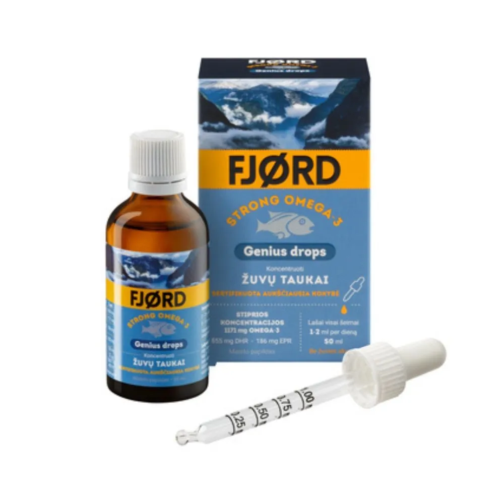 Fjord Strong Omega-3 Genius Drops, 50 ml -  