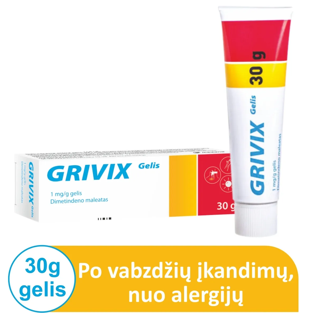 Grivix 1mg/g gelis 30g  N1 -  1