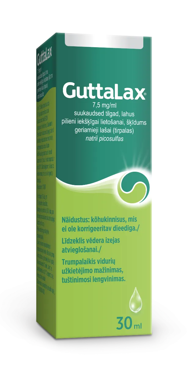 Guttalax 7,5mg/ml lašai 30ml N1 -  1