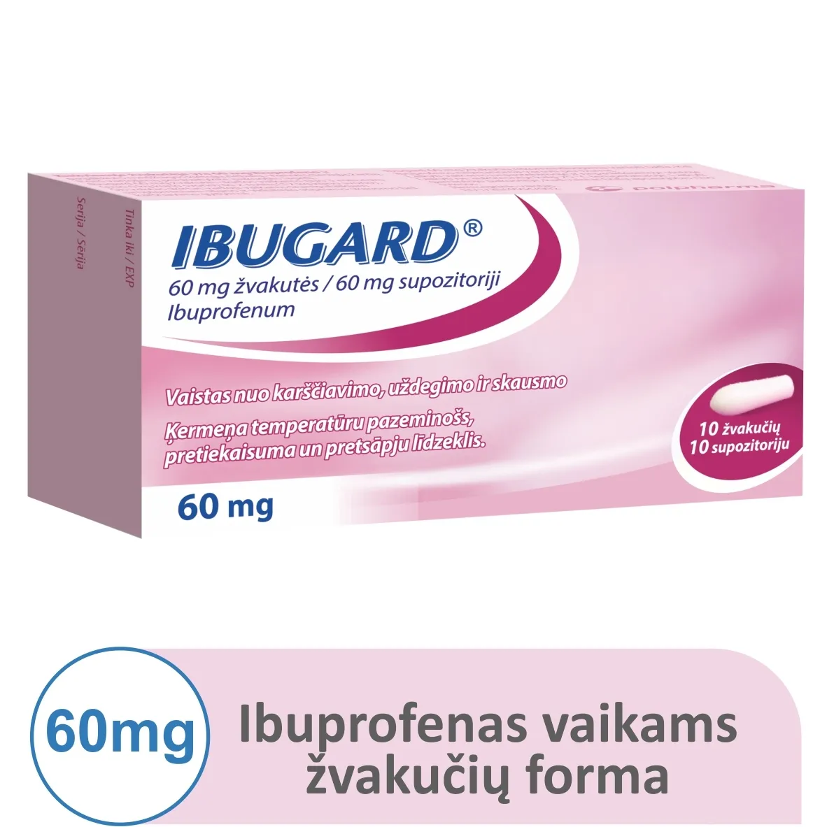 Ibugard 60mg supp. N10 -  1