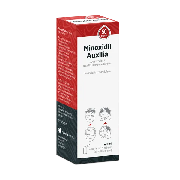 Minoxidil Auxilia 50mg/ml odos tirpalas 60ml N1 -  