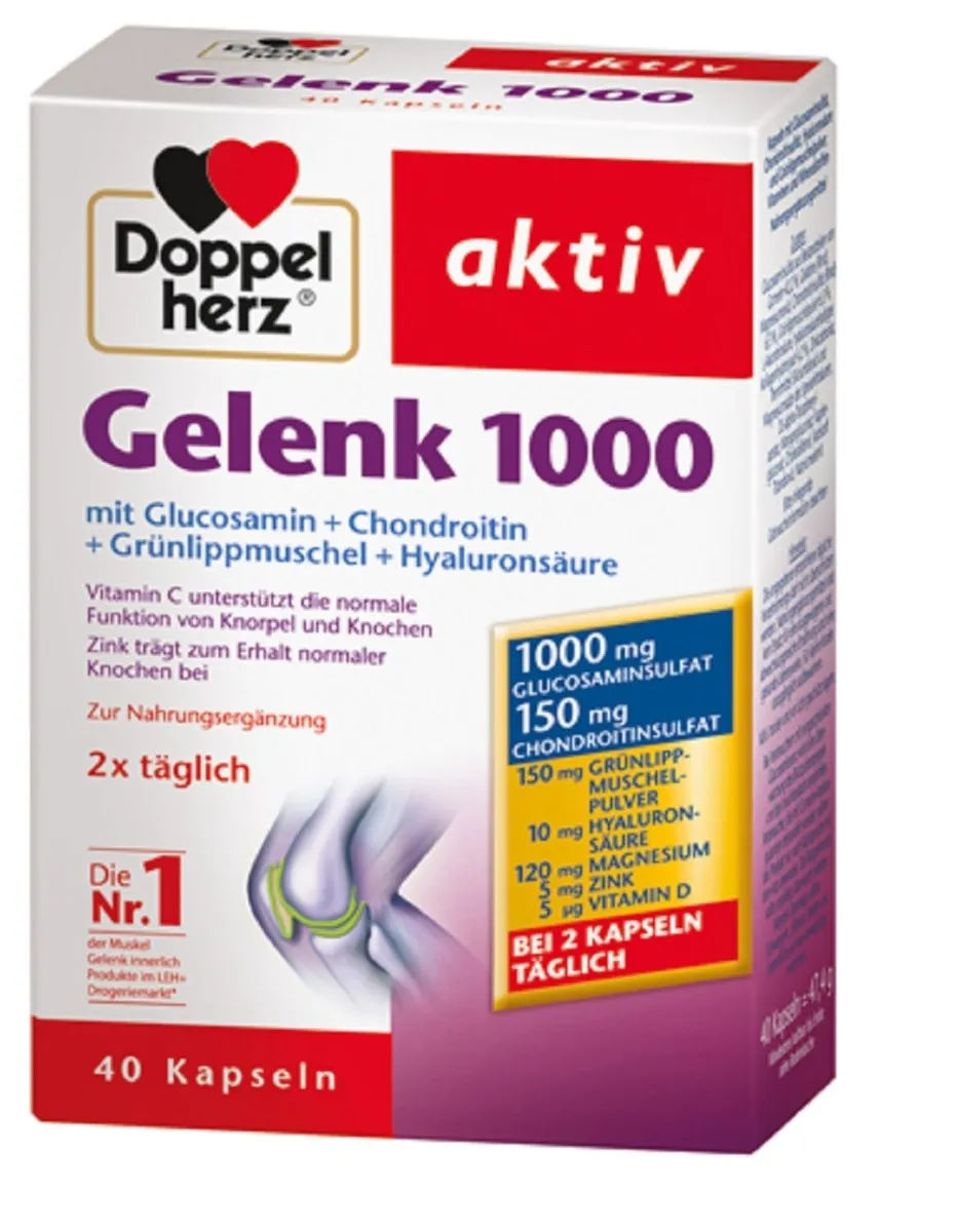 DOPPELHERZ AKTIV GELENK 1000, 40 kapsulių -  