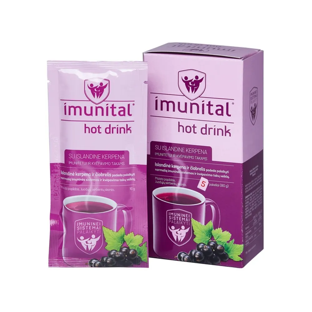 IMUNITAL su islandine kerpena HOT DRINK, N5 -  