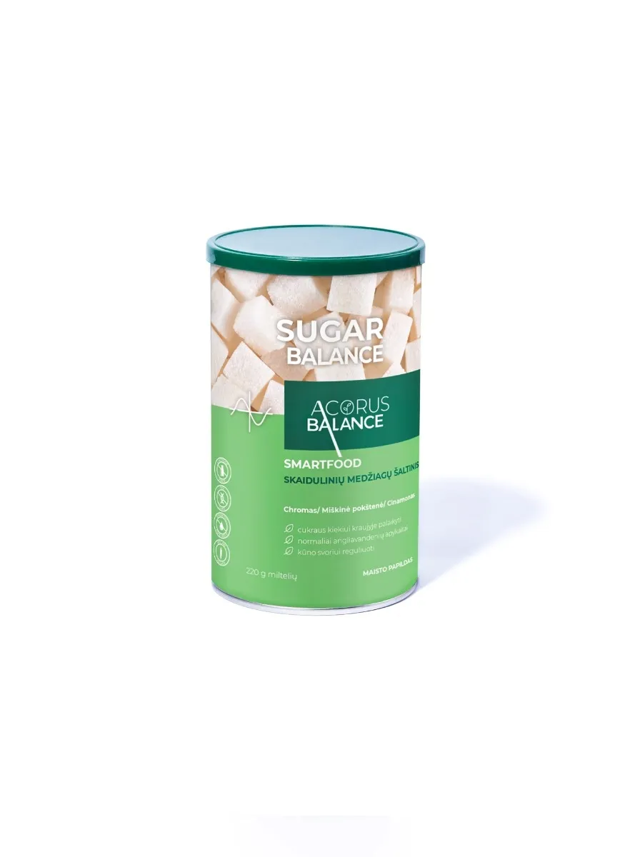ACORUS BALANCE milteliai FIBER SUGAR BALANCE, 220g -  