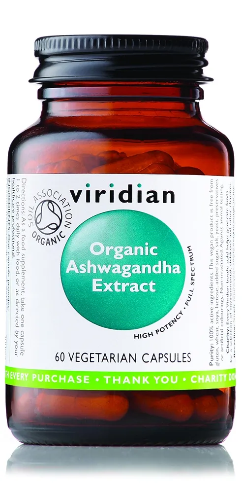 VIRIDIAN ORGANIC ASHWAGANDHA EXTRACT, N60 -  