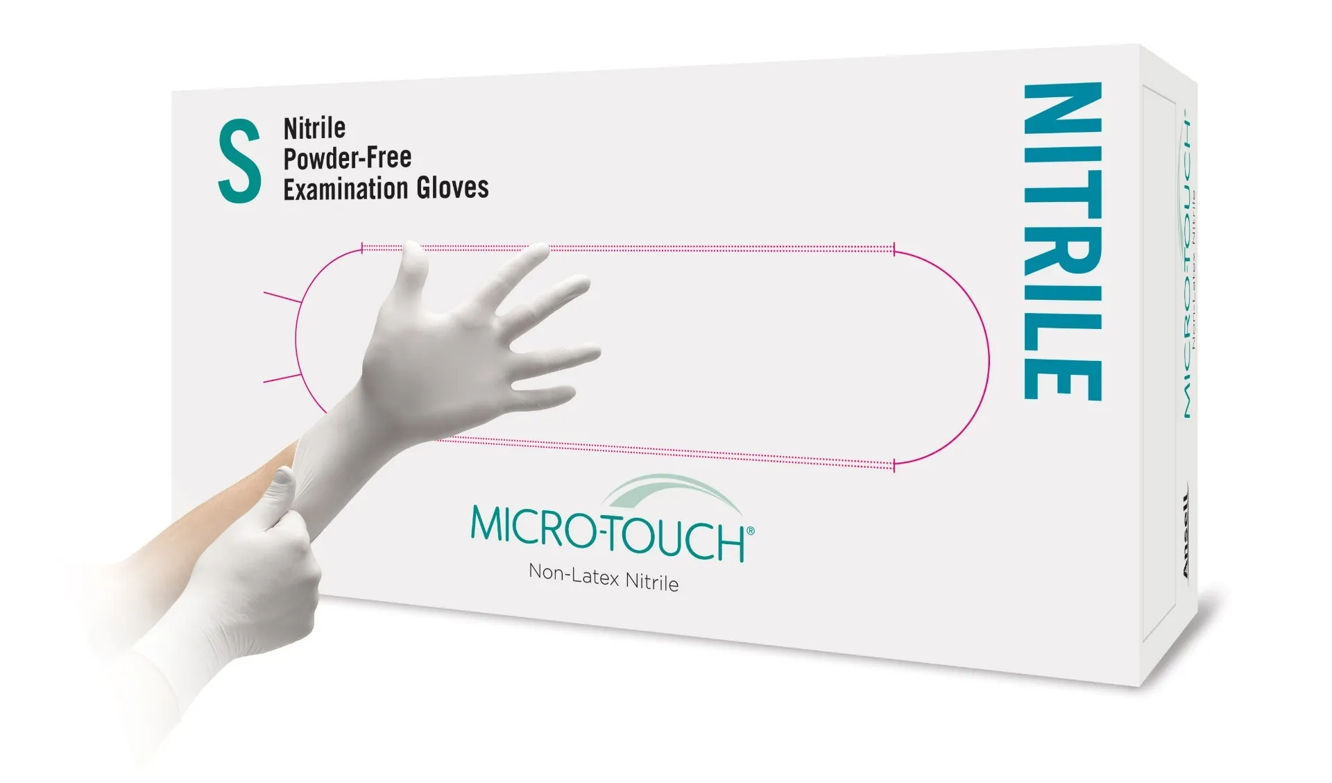 MICRO-TOUCH® nesterilios pirštinės MICRO-THIN™ WHITE NITRILE, S, N200 -  