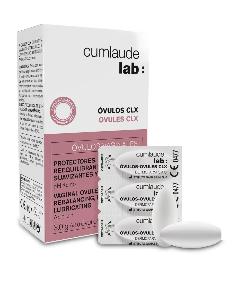 CUMLAUDE LAB CLX makšties ovulės su chlorheksidinu, N10 -  1