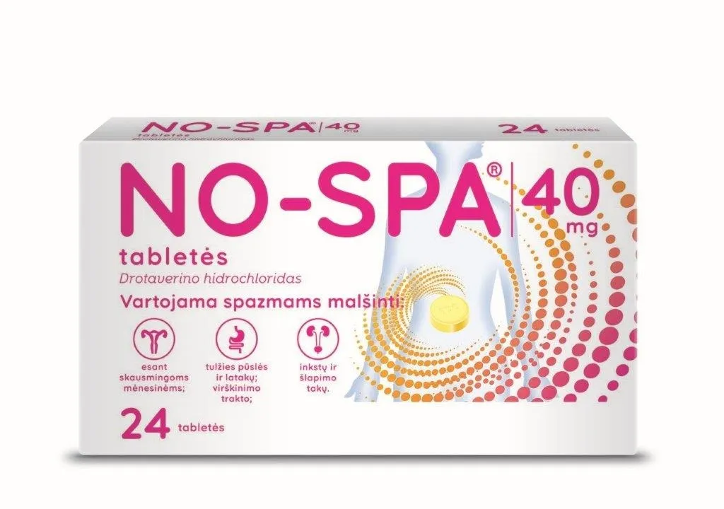 NO-SPA 40mg tab. N24 -  1