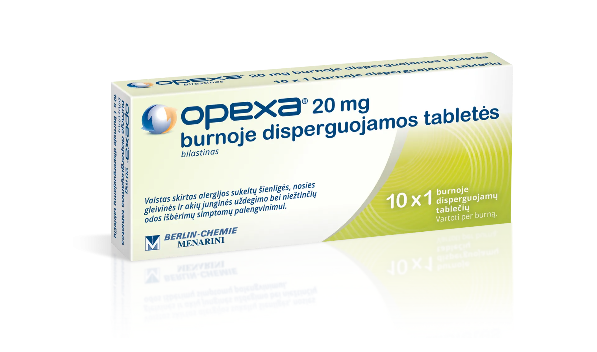 Opexa 20mg burnoje disperguojamos tabletės N10 -  