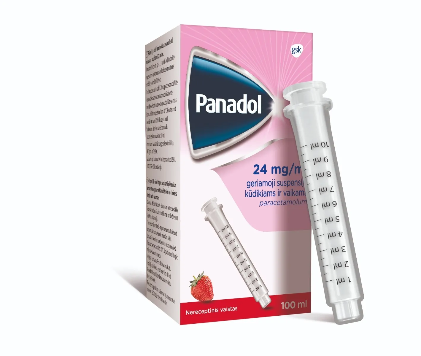 Panadol 120mg/5ml geriamoji suspensija 100ml -  