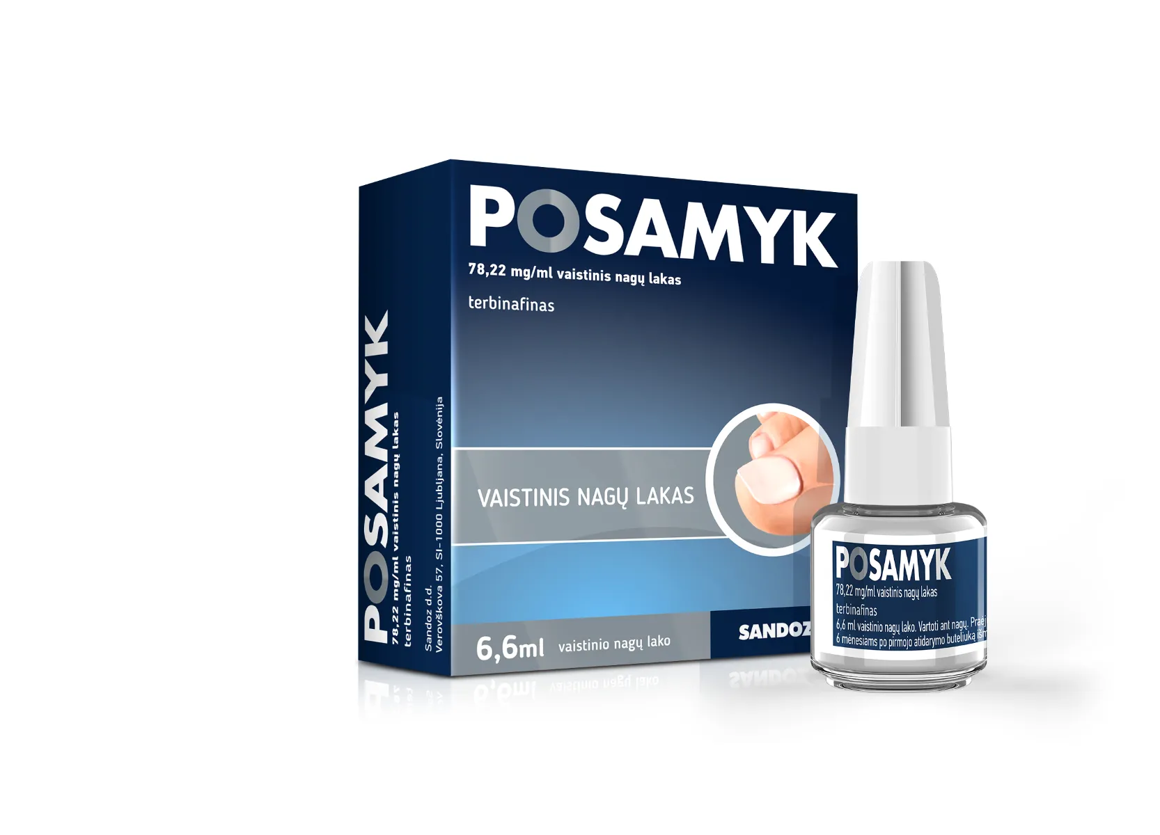 Posamyk 78,22mg/ml vaist.nag.lakas 6,6ml N1 -  