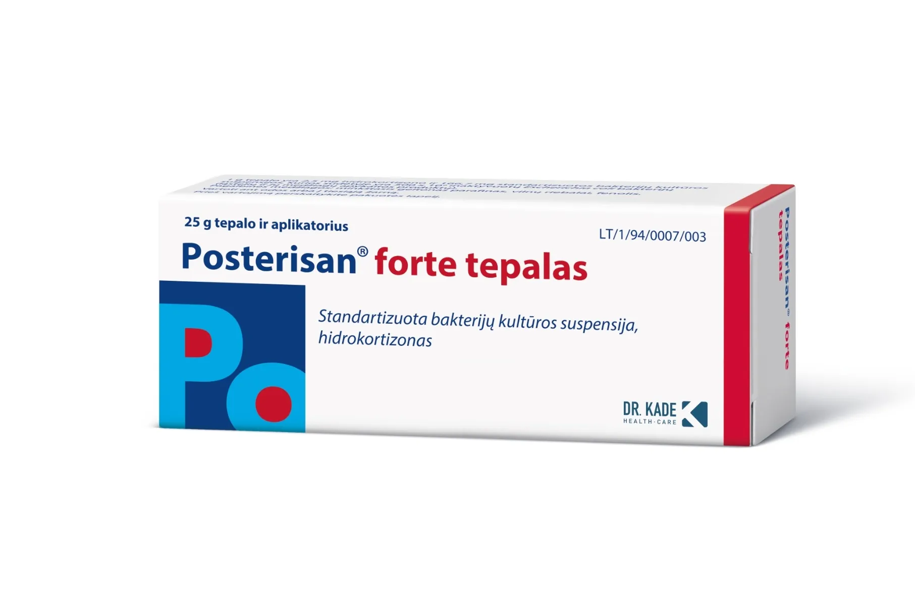 Posterisan forte 2.5mg/166.7mg/g tepalas 25g + aplikatorius N1 -  2